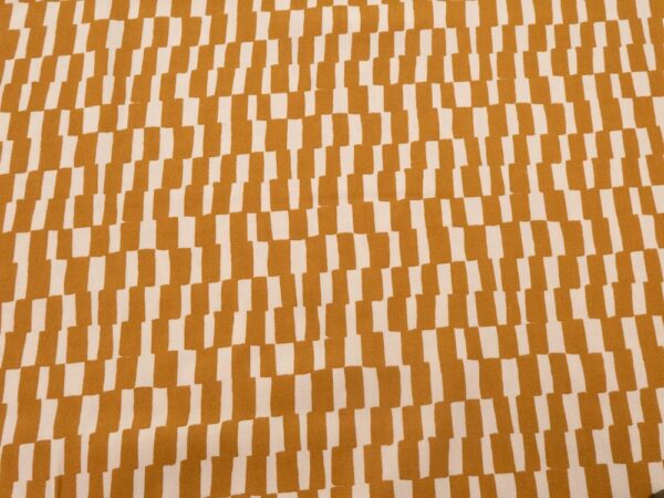 Stoff Viskjosekrepp Domino Ochre