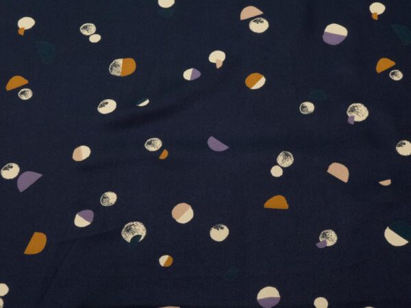 Stoff Viskose Twill Fizzy Night
