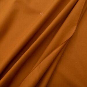 Stoff Popeline fein Caramel Cafe