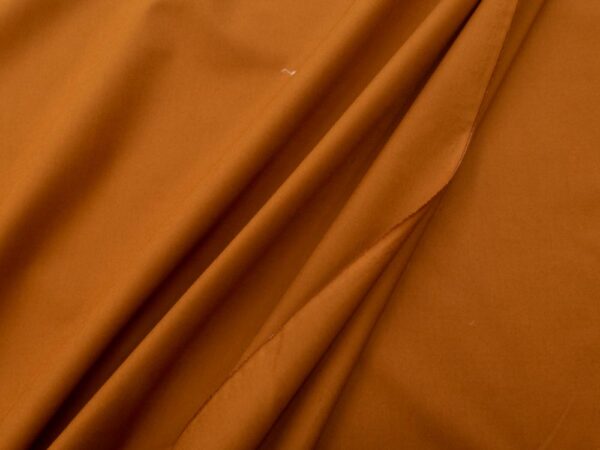 Stoff Popeline fein Caramel Cafe