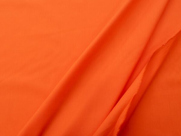 Stoff Popeline fein Mandarin Red