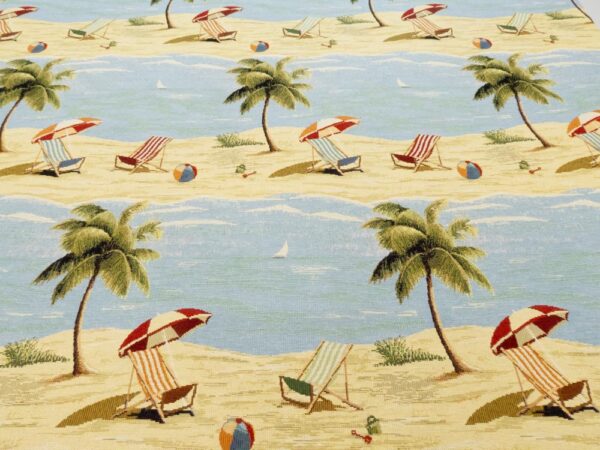 Stoff Gobeline Strandleben