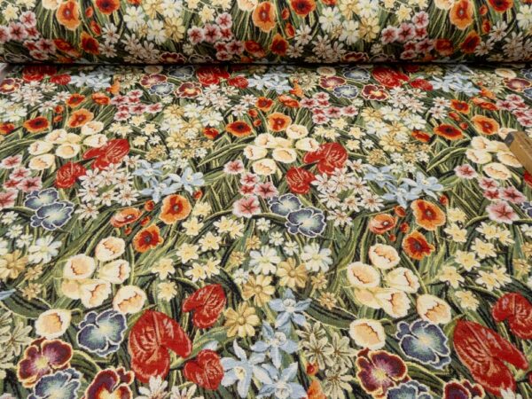 Stoff Gobeline Blumen Frühling – Bild 3