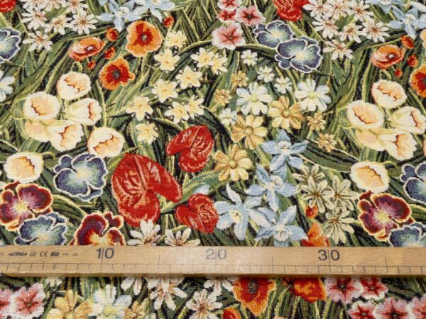 Stoff Gobeline Blumen Frühling – Bild 4