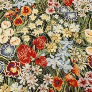 Stoff Gobeline Blumen Frühling