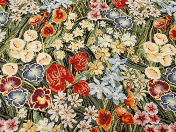 Stoff Gobeline Blumen Frühling