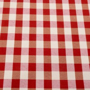 Stoff Vichy 280 rot-creme-rotgelb