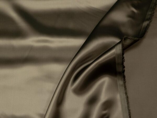 Stoff Futter Duchesse Satin Burn Olive Poppy