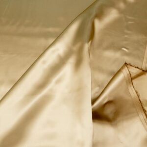 Stoff Futter Duchesse Satin gold hell