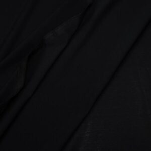 Stoff Jersey Interlock schwarz