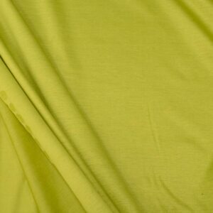 Stoff Jersey Interlock fein & glänzend olive