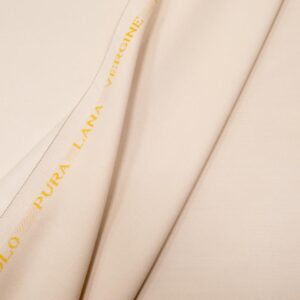 Stoff Wolle Gabardine Italien  hellbeige