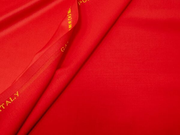 Stoff Wolle Gabardine Italien   High Risk Red