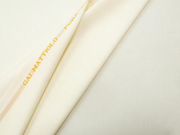 Stoff Wolle Gabardine Italien offwhite