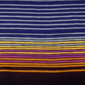 Stoff Schurwolle Twill Lollipop violett-senfgelb-orange