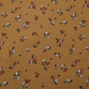 Stoff Viskosekrepp Priscilla vintage Flowers Chipmunk