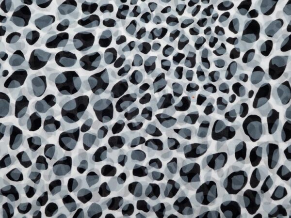 Stoff Vi Chiffon Vera little Stones schwarzweiss