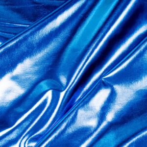 Stoff Metallic Elasthan Folienjersey türkis