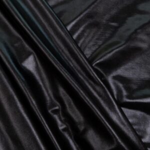 Stoff Metallic Elasthan Nero