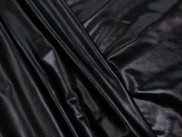 Stoff Metallic Elasthan Nero