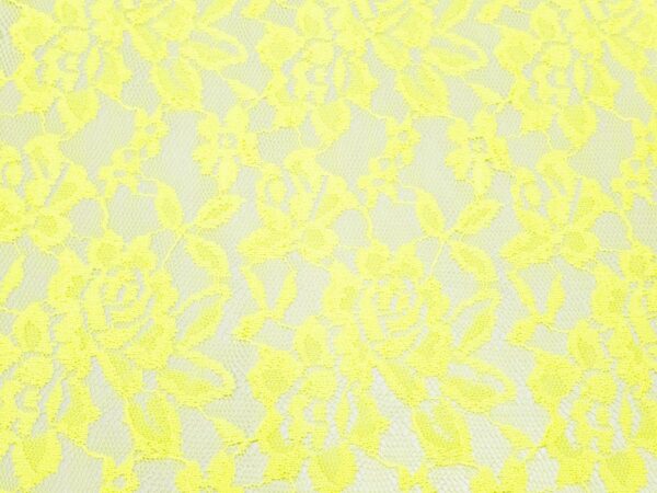 Stoff Pizzo elast. Gemini Pezze neon Spitze – Bild 3