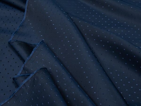 Stoff Jacquard Tivoli Futter Blau – Bild 2