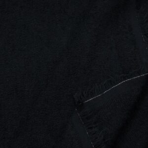 Stoff Frottee Spugna Cotone Nero