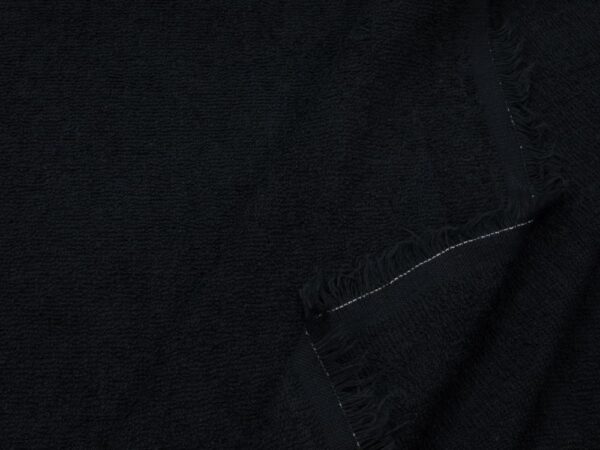 Stoff Frottee Spugna Cotone Nero