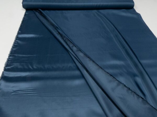 Stoff Viskose Futter Saglia gold Mallard Blue – Bild 2