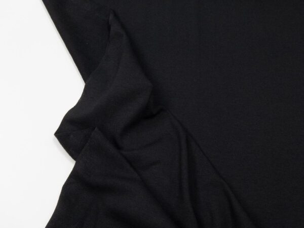 Stoff Baumwolljersey Elide aufgeraut schwarz