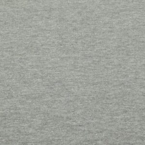Stoff Baumwolljersey Elide aufgeraut mittelgrau meliert