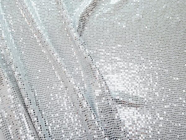 Stoff Paillettes Elast. Ginger silber