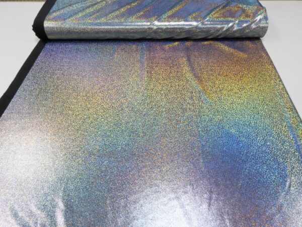 Stoff Licra sugar schwarz-silber-hologramm – Bild 3