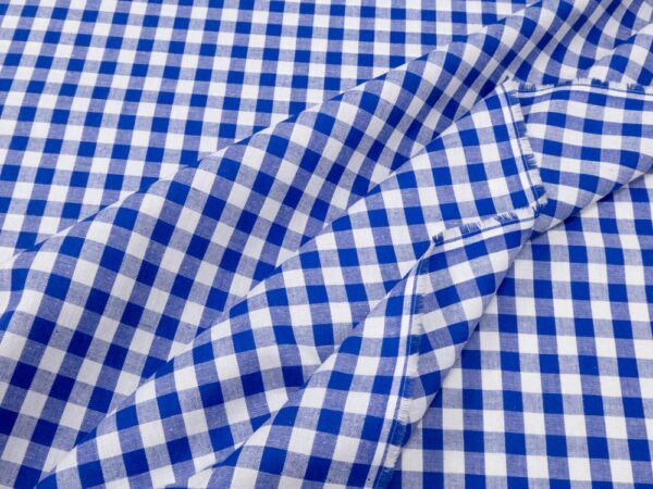 Stoff BW Vichy blau-weiss 11x11 – Bild 2