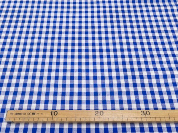 Stoff BW Vichy blau-weiss 11x11 – Bild 4