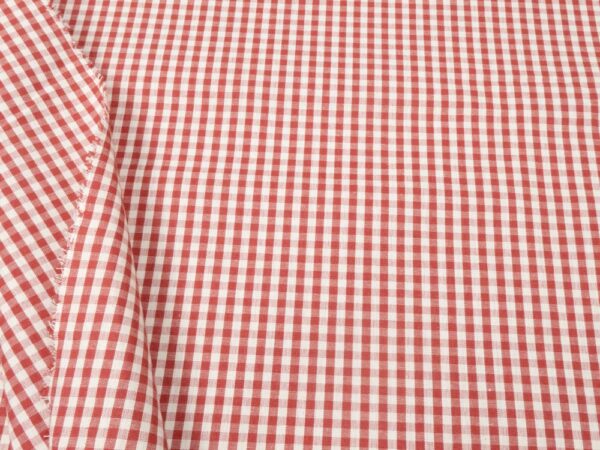Stoff Tov. Tirolo Karo 5mm creme-rot