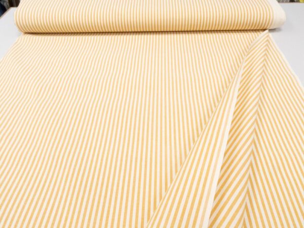Stoff Tov. Tirolo Streifen 5mm creme-senfgelb – Bild 3