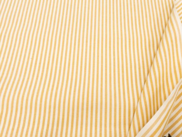 Stoff Tov. Tirolo Streifen 5mm creme-senfgelb