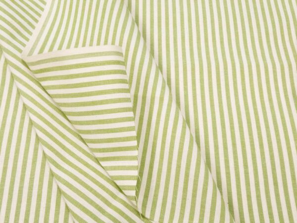 Stoff Tov. Tirolo Streifen 5mm creme-kiwigrün – Bild 2