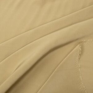 Stoff Seide Krepp Marocaine sand