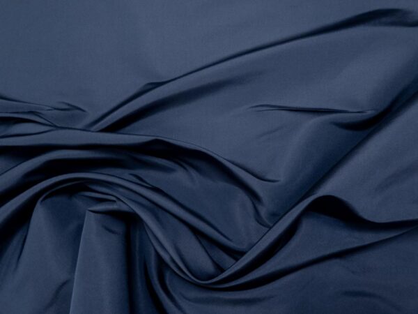 Stoff Seide Taft blaugrau – Bild 2