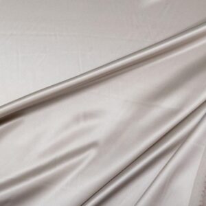 Stoff Seide Satin It. Hellgrau(beige)