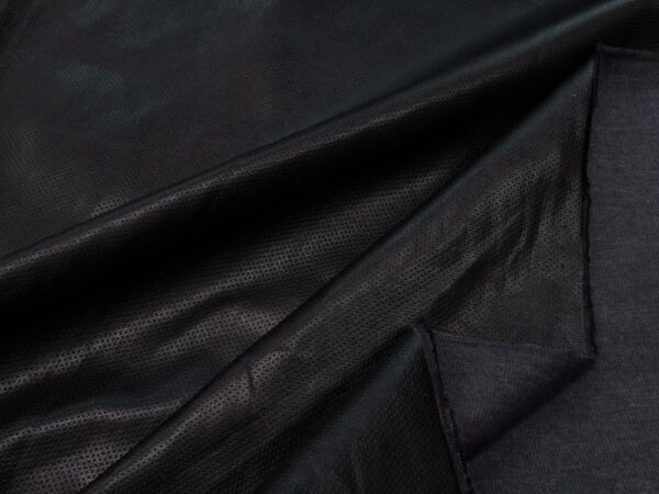 Stoff Kunstleder schwarz kleine Kreuze