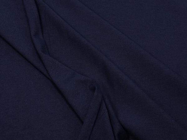 Stoff Interlock T Shirt nachtblau – Bild 2