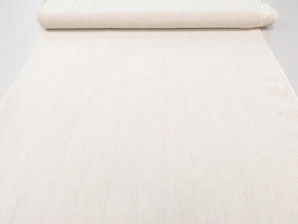 Stoff Leinen Streifen 2mm  beige-ecru – Bild 3