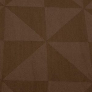 Stoff Jacquard Viskose Dreiecke Bison brown