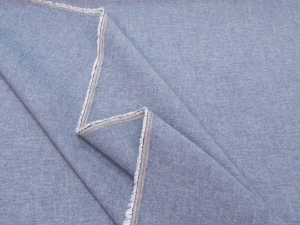 Stoff BW Chambray blau-weiss – Bild 2