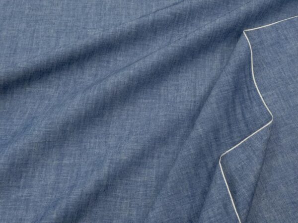 Stoff Chambray Japan hellblau meliert – Bild 2