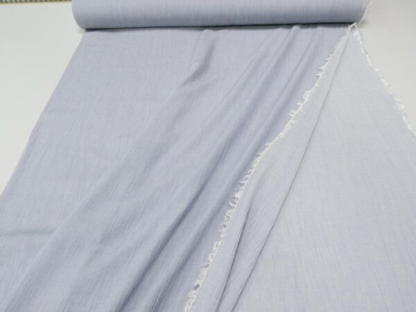 Stoff Voile chambray blau-offwhite – Bild 2