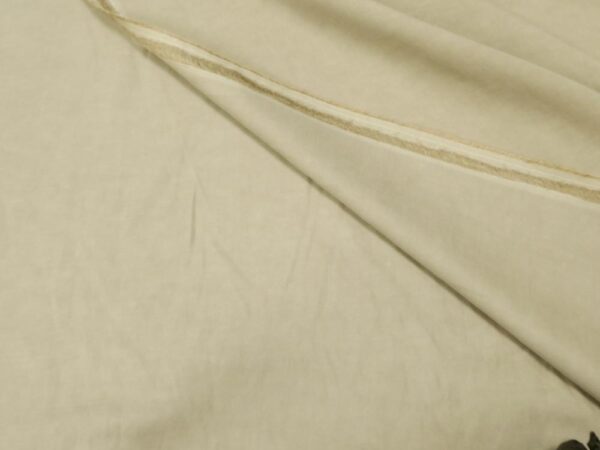 Stoff Viskose-Leinen dunkelbeige